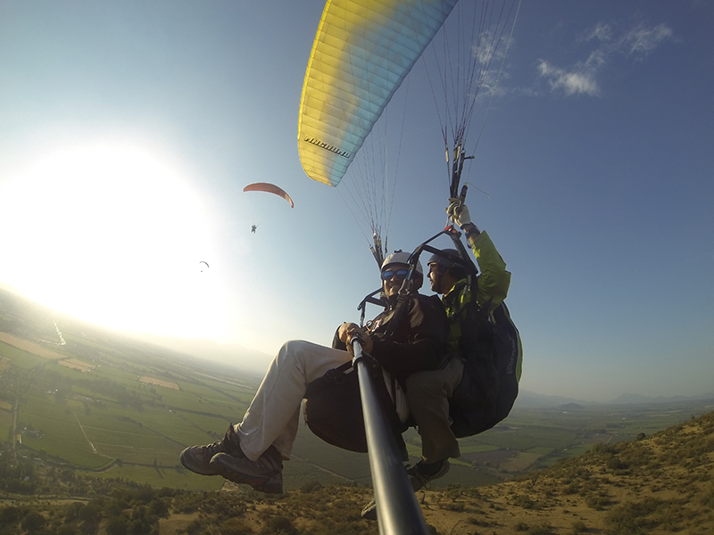 Fotografía 2 de Escuela de Parapente en Rancagua- Machalí. Vuelos biplazas  en Rancagua, Ohiggins