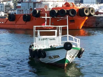 Lanchas para la Noche de Año nuevo en el Mar en Valparaiso, Valparaiso
