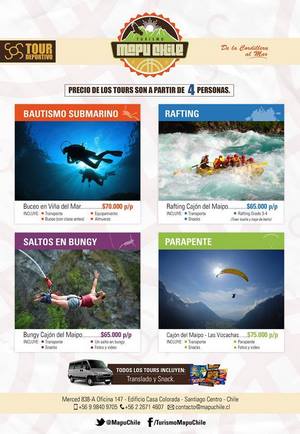 Turismo Mapu Chile - Tours en la zona central de Chile