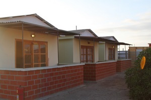 Bellas cabañas frente al mar en Arica