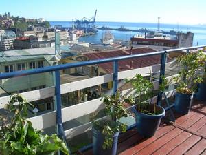 Alojamiento en Valparaiso con vista al Mar