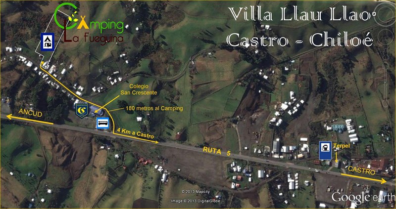 Camping La Fueguina en Llau Llao - Castro - Chiloí en Castro, Los Lagos